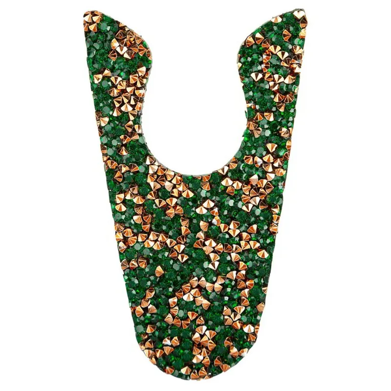 Suedwind Nova Fun Riding Boot Patches - Fine Crystal/Green Rose Gold