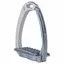 Tech Venice Swarovski Dressage Sloped Stirrups - Silver/Titanium