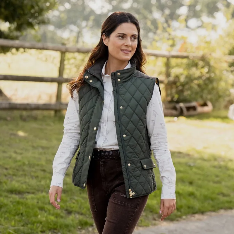 Toggi Storford Women's Quilted Vest - Dark Khaki-1