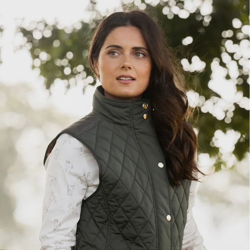 Toggi Storford Women's Quilted Vest - Dark Khaki-3