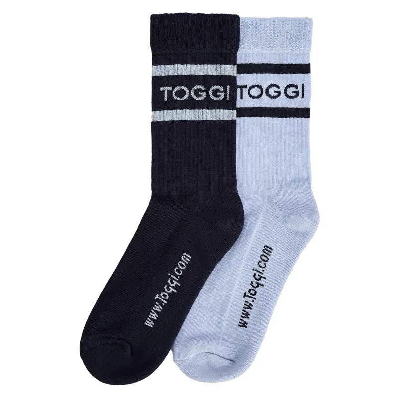 Toggi Christie Women's Crew Socks 2 Pack - Navy/Sky