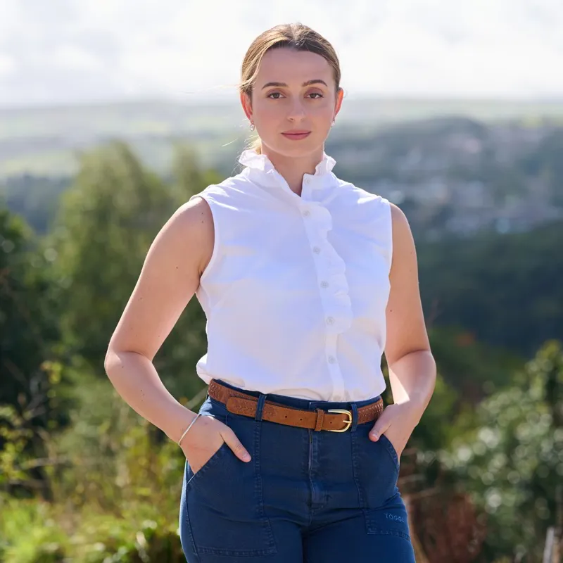 Toggi Ginetta Sleeveless Women's Shirt - White-4