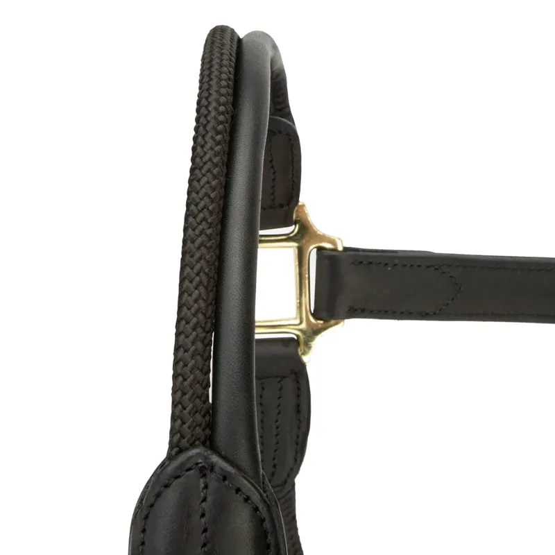 Velociti Lusso Soria Leather Halter - Black-2