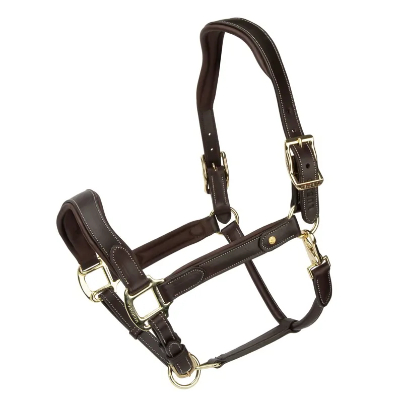Velociti Lusso Lorca Leather Halter - Havana