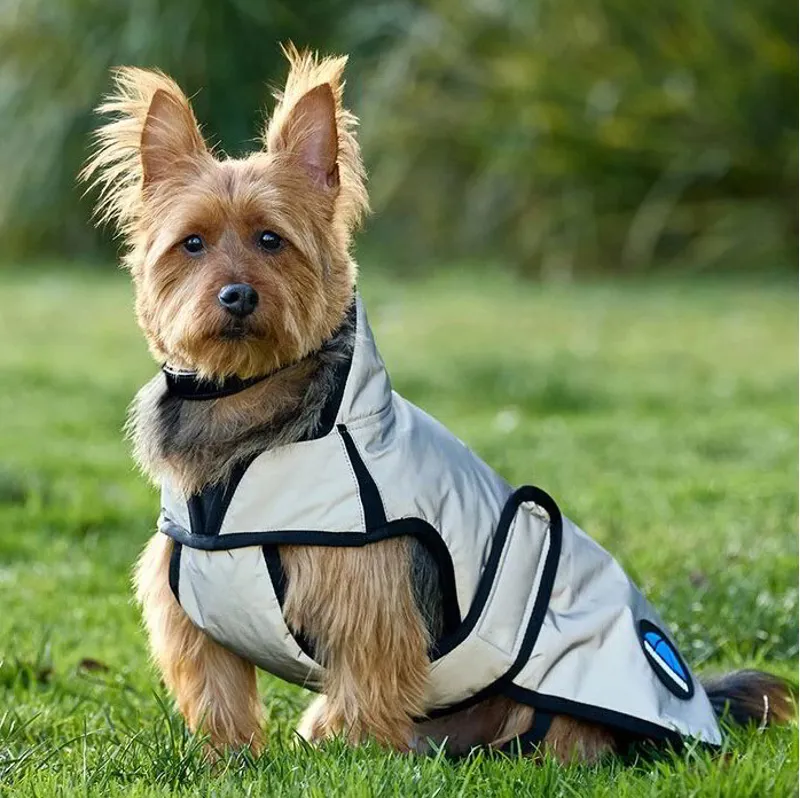 WeatherBeeta ComFiTec Reflective Showerproof Dog Coat - Silver-1