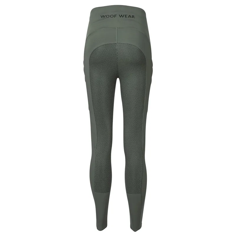 Woof Wear Original Full Grip Womens Riding Tights - Sage Green-2