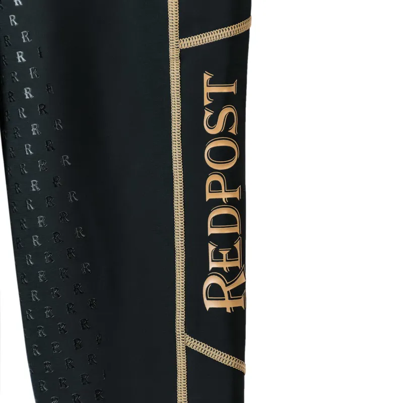Redpost Adapt Full Grip Junior Riding Tights - Black Shadow-2