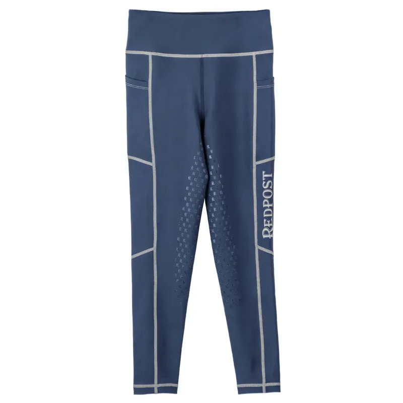 Redpost Adapt Full Grip Junior Riding Tights - Midnight Blue