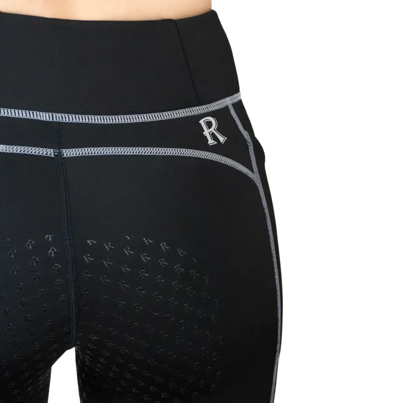 Redpost Adapt Winter Full Grip Women's Riding Tights - Black/Silver-5