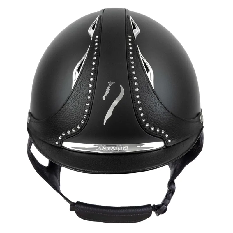 Antares Galaxy Crystal Strip Helmet - Black/Black-1