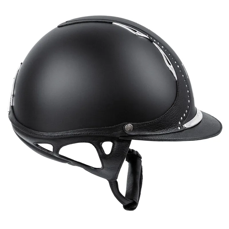 Antares Galaxy Crystal Strip Helmet - Black/Black-2