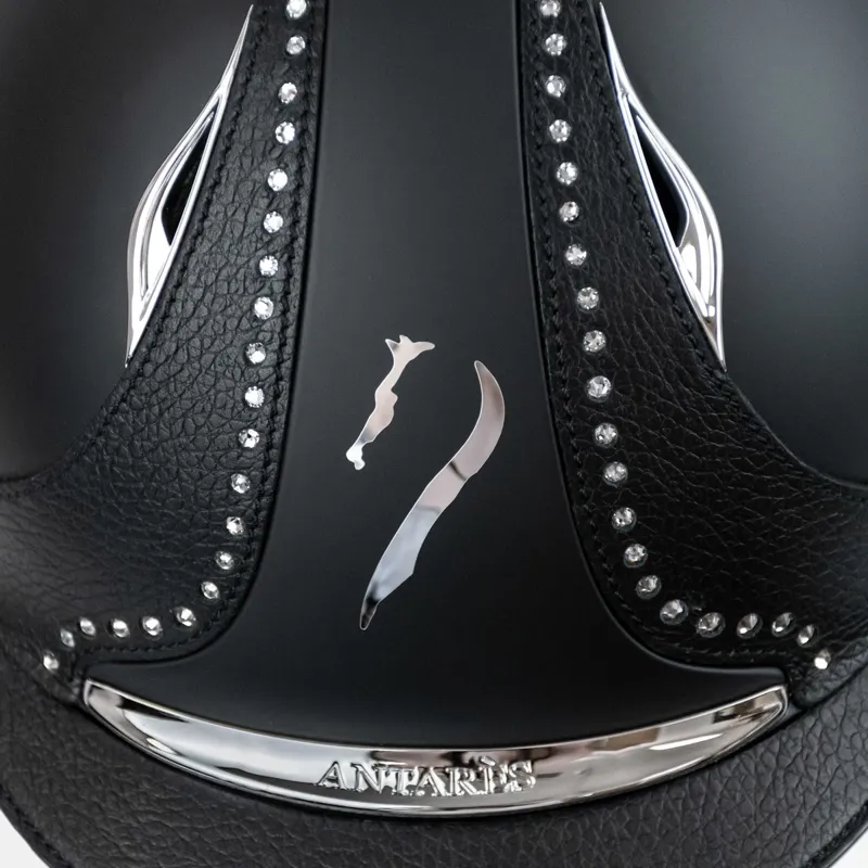 Antares Galaxy Crystal Strip Helmet - Black/Black-5