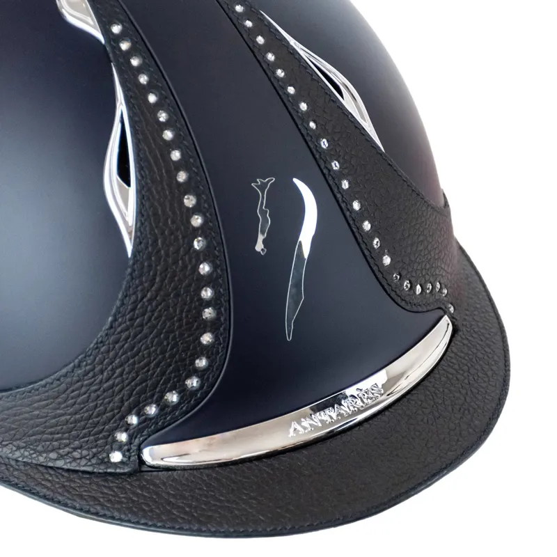 Antares Galaxy Crystal Strip Riding Helmet - Blue/Blue-4
