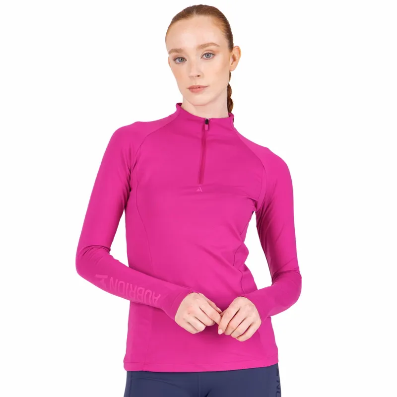 Aubrion React Womens Long Sleeve Base Layer - Fuchsia