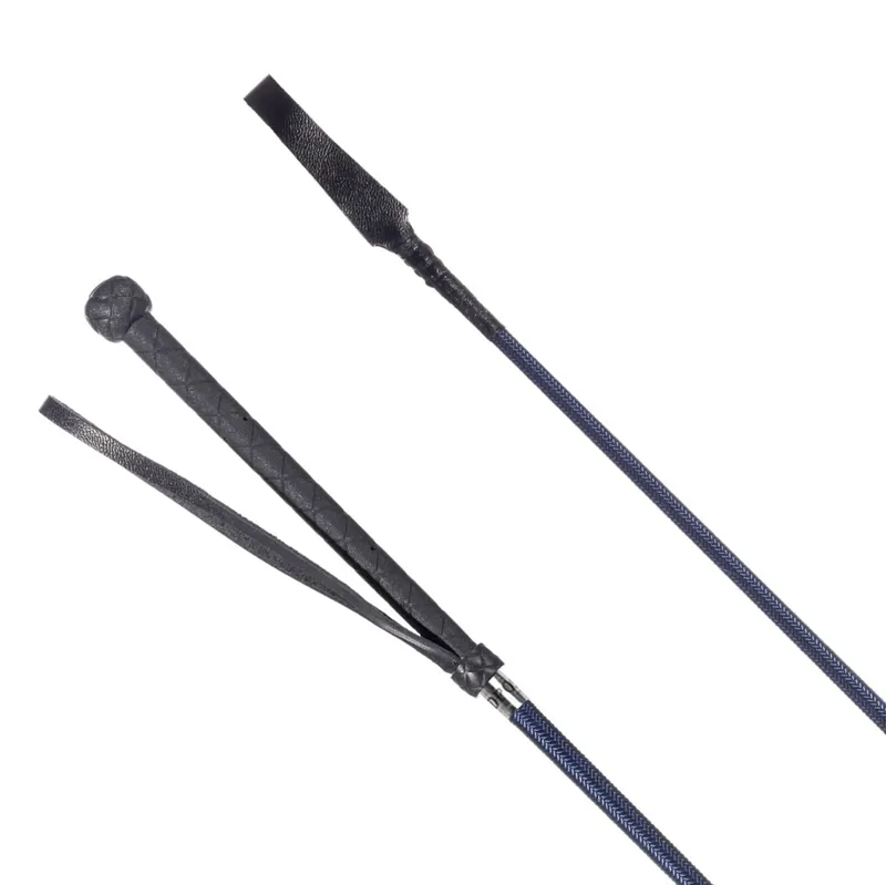 Redpost Braided Everyday Riding Whip - Navy