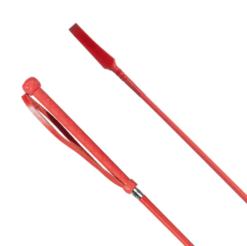 Redpost Braided Everyday Riding Whip - Red
