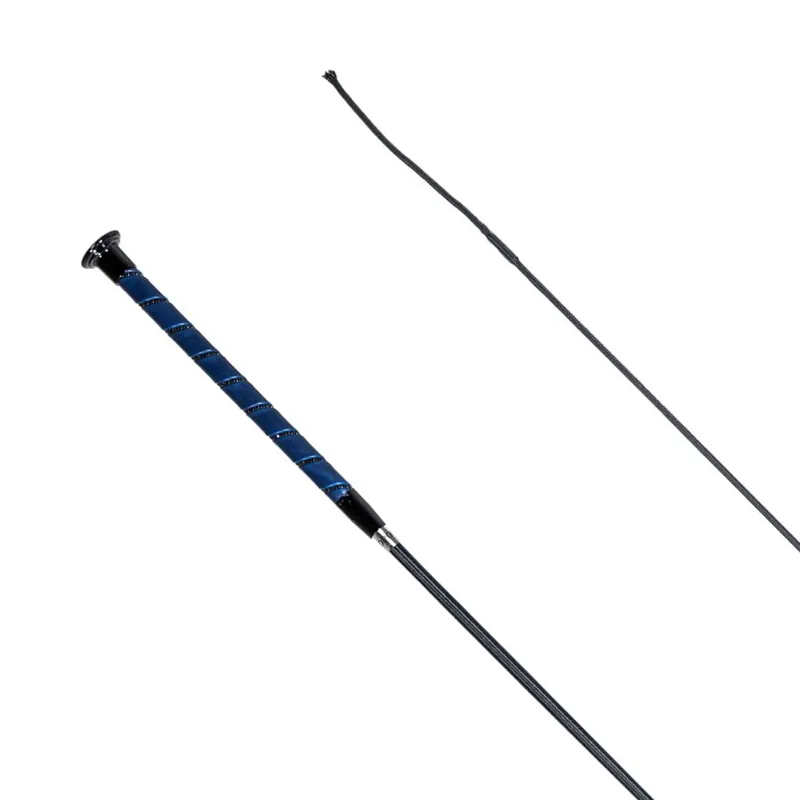 Redpost Crystal Spiral Dressage Whip - Navy