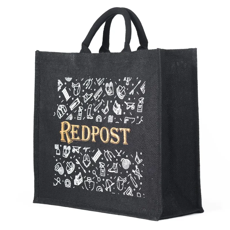 Redpost Original Jute Tote - Black-1