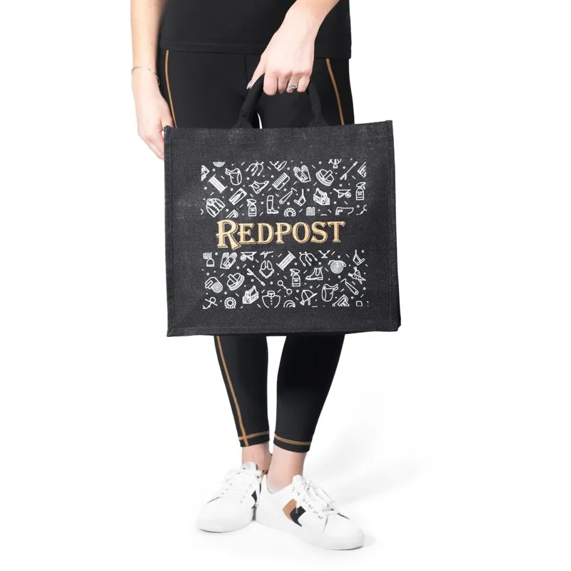 Redpost Original Jute Tote - Black-3