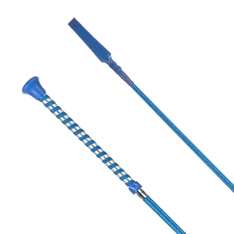 Redpost Lurex Braided Riding Crop - Royal