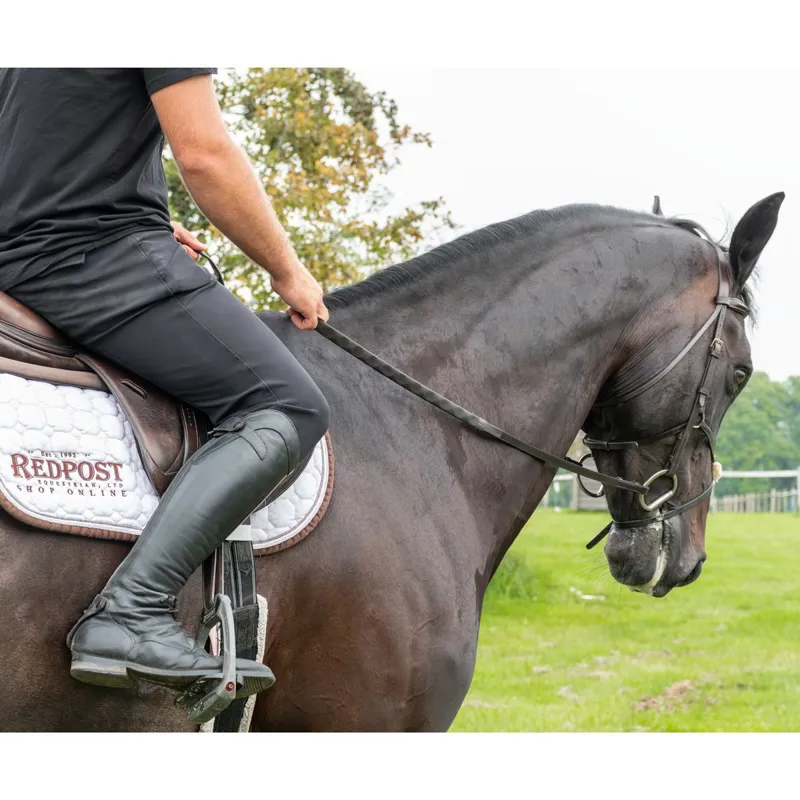 Redpost Thumb Grip Rubber Reins - Havana-4