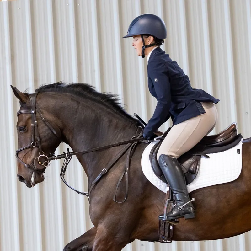 Charles Owen EQx Hyda Wide Peak MIPS Riding Helmet - Navy Matte/Navy Gloss-2