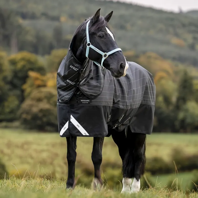 Amigo 1200D FieldSafe Reflectech Plus 50g Turnout Blanket - Black
