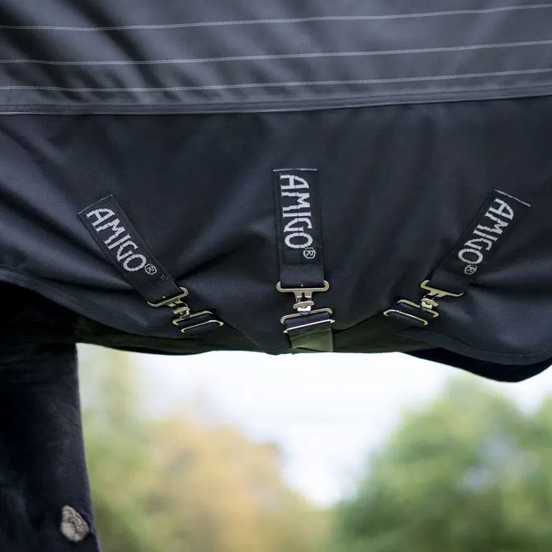 Amigo 1200D FieldSafe Reflectech Plus 50g Turnout Blanket - Black-4