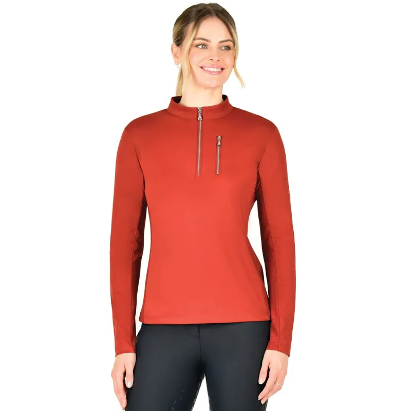 WeatherBeeta Reno Long Sleeve Women's Top - Red Ochre-5
