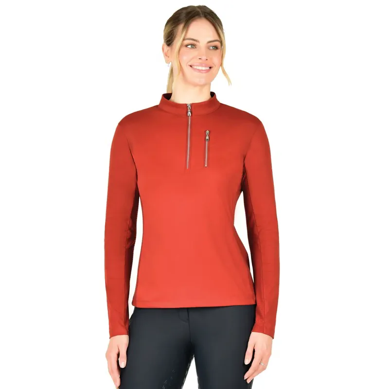 WeatherBeeta Reno Long Sleeve Women's Top - Red Ochre