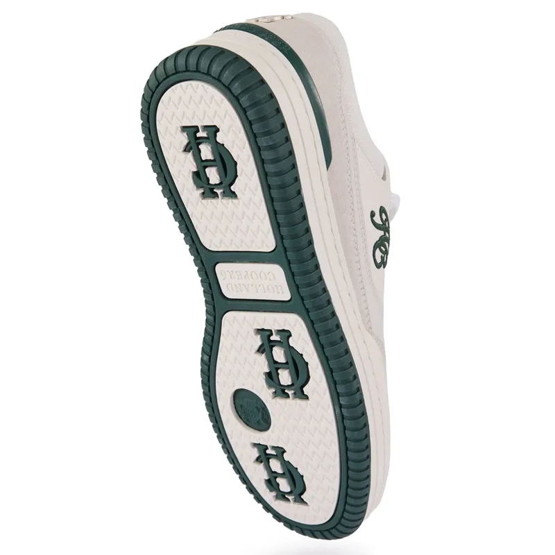 Holland Cooper Retro Runner Ladies Sneakers - White/Racing Green-2