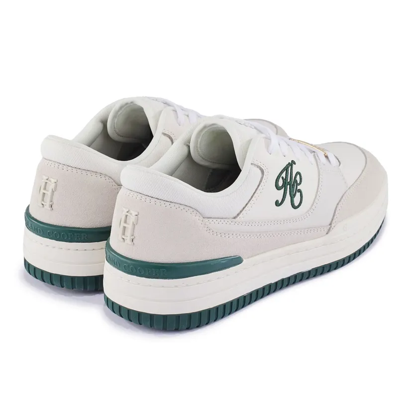 Holland Cooper Retro Runner Ladies Sneakers - White/Racing Green-6