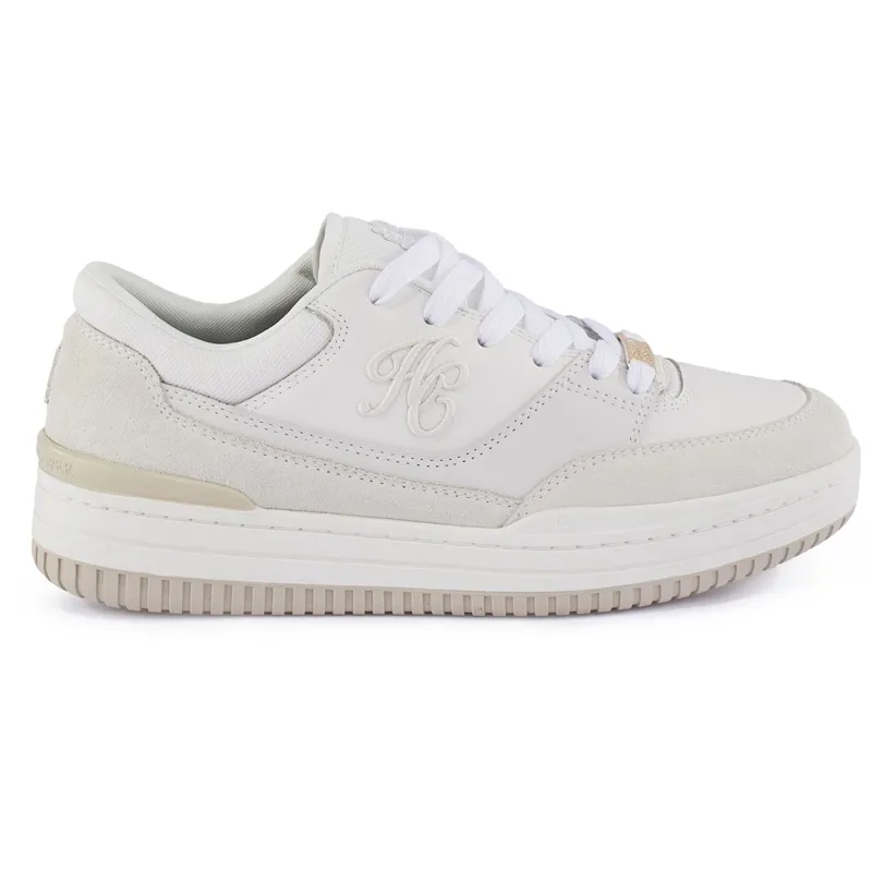 Holland Cooper Retro Runner Ladies Sneakers - Off White-1