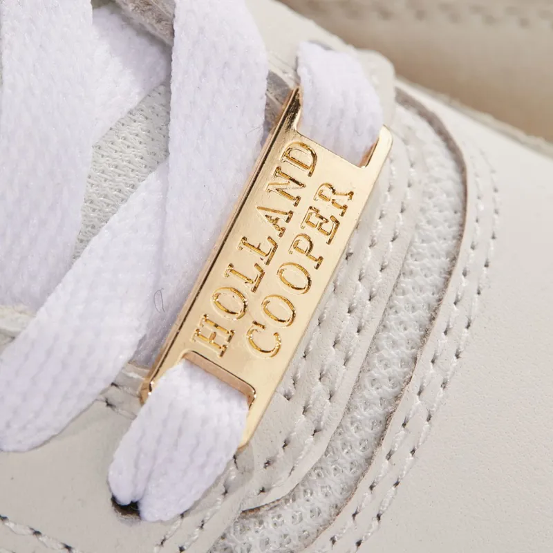 Holland Cooper Retro Runner Ladies Sneakers - Off White-4