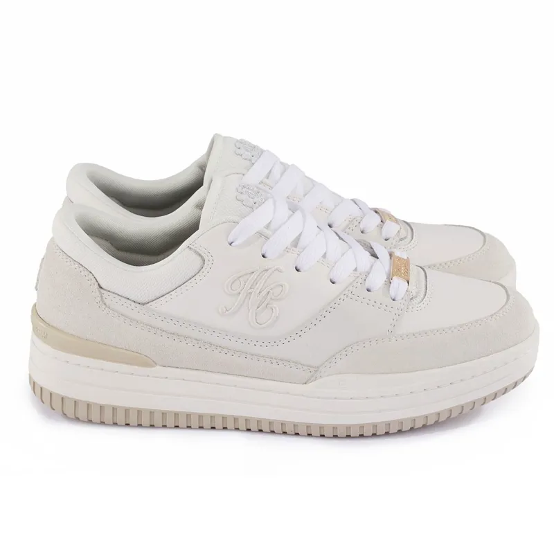 Holland Cooper Retro Runner Ladies Sneakers - Off White-5