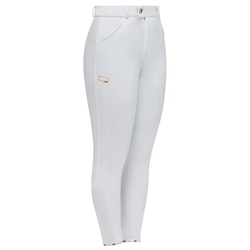 Riders Gene Young Rider Full Grip 001 Unisex Youth Breeches - White