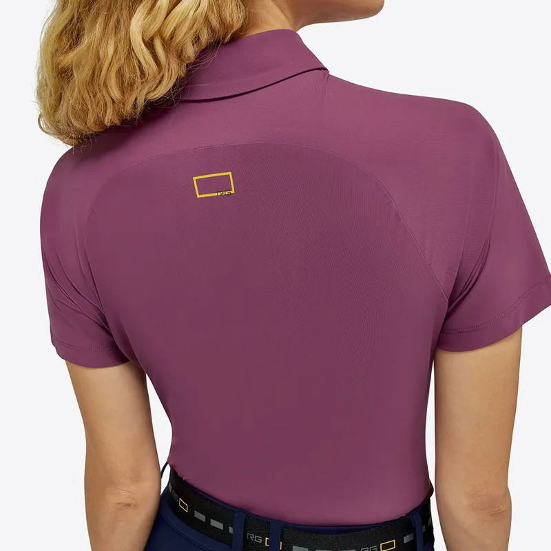 Riders Gene Jersey Short Sleeve Women's Training Zip Polo - Vinaccia-2