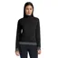 Riders Gene Wool Blend Half Zip Women's Sweater - Black
