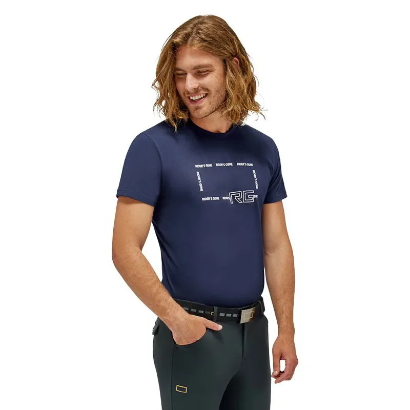 Riders Gene Cotton Men's T-Shirt - Royal Blue