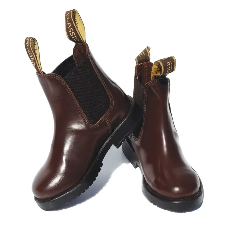 Rhinegold Comfey Classic Childrens Paddock Boots - Brown