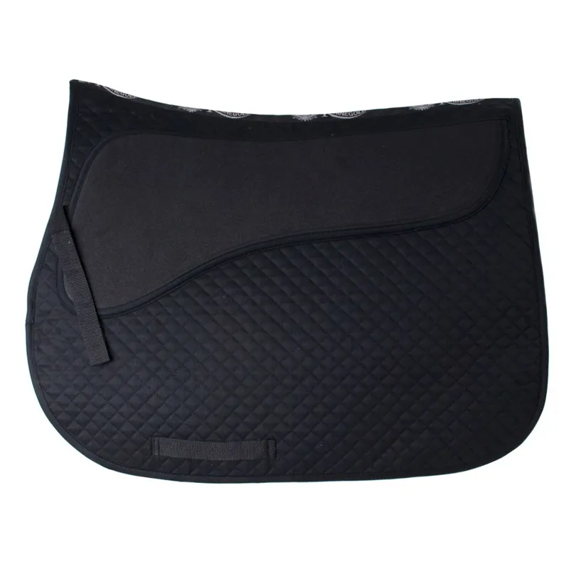 Rhinegold Pressure Pad Saddle Pad - Black