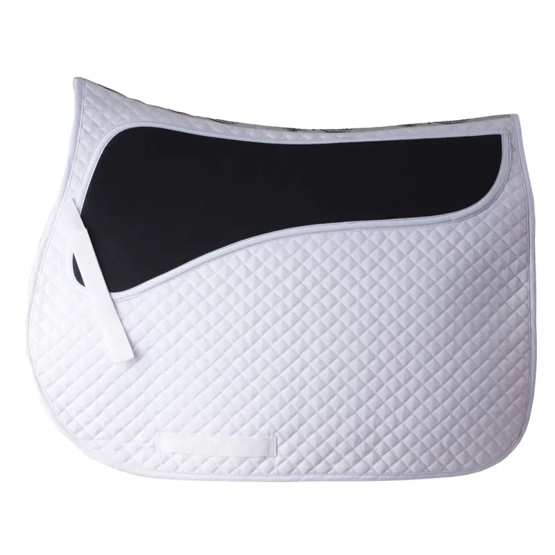 Rhinegold Pressure Pad Saddle Pad - White