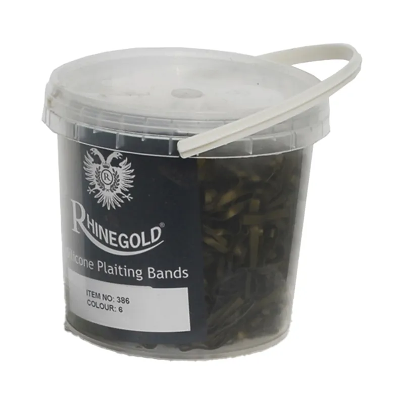 Rhinegold Braiding Bands Tub - Brown