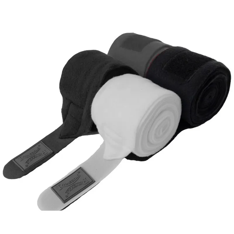 Rhinegold Fleece Stable and Travel Wraps - Black