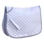 Rhinegold Twin Binding Quilted Saddle Pad - White