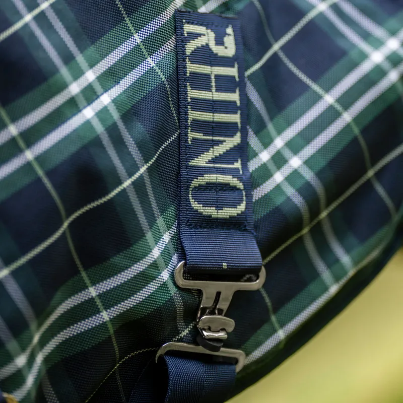 Rhino Plus Vari-Layer 250g Turnout Blanket - Hunter Check/Green/Navy-5