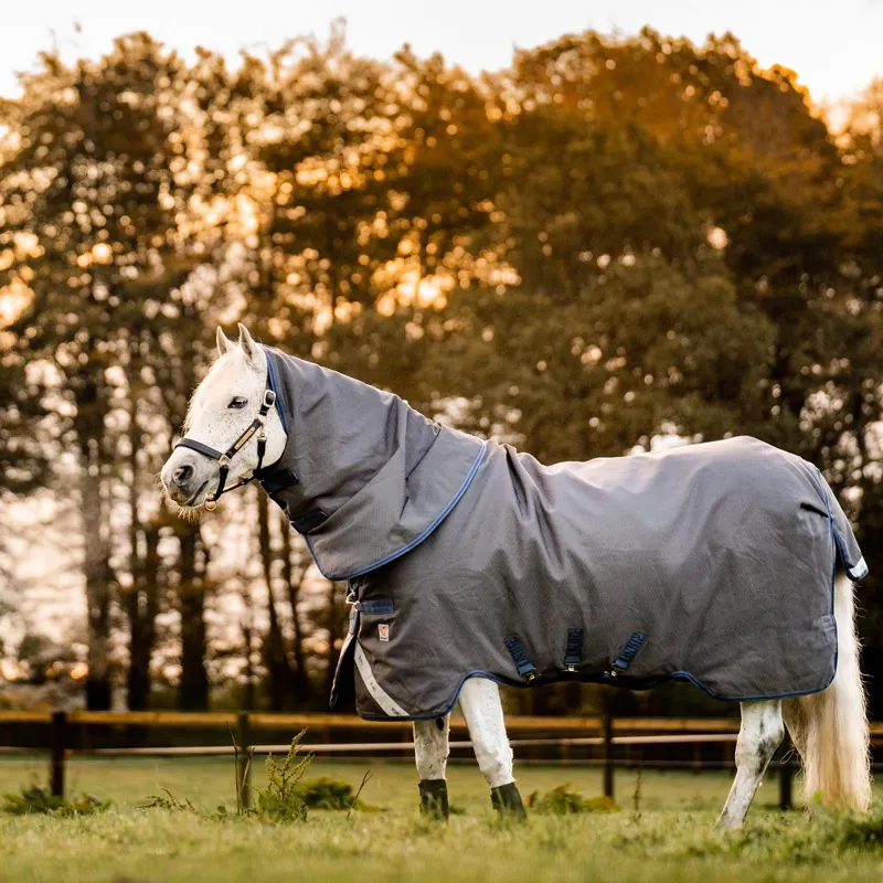 Rhino HexStop Plus 250g Vari-Layer Turnout Blanket - Grey/Indigo/Navy-2
