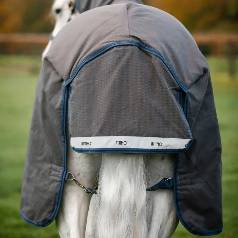 Rhino HexStop Plus 250g Vari-Layer Turnout Blanket - Grey/Indigo/Navy-4