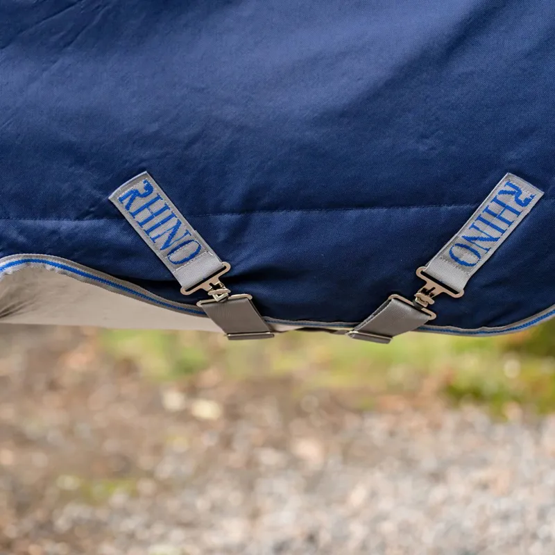 Rhino Pony Plus Vari-Layer 250g Turnout Blanket - Navy/Titanium/Blue-6