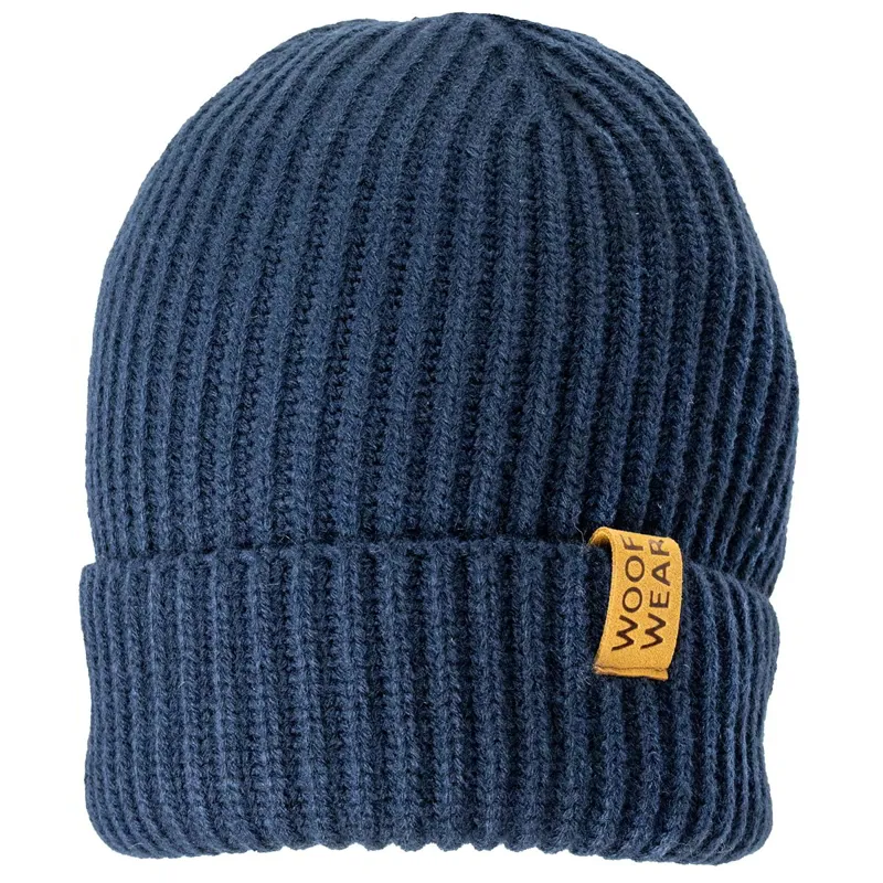 Woof Wear Ribbed Beanie - Navy